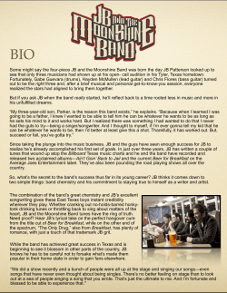 Some might say the four-piece JB and the Moonshine Band was