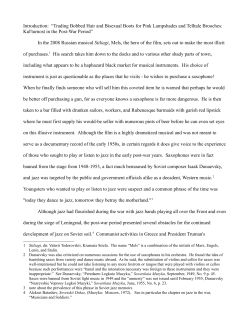 Introduction on Kulturnost - Center for European Studies