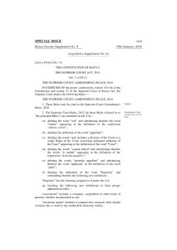 Rules - The Judiciary