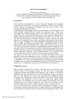 Electrical Neuromodulation Maxime Guye, M.D., Ph.D., Centre for