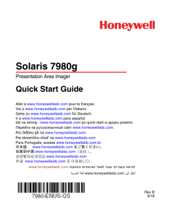 Solaris 7980g Quick Start Guide