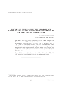 125 WHAT MEN AND WOMEN DO WHEN THEY TALK ABOUT