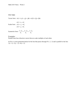 Math 2433 Notes &ndash; Week 2