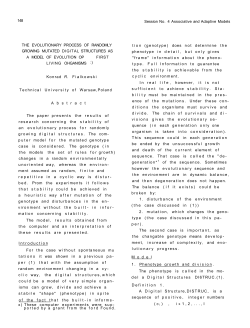 148 Session No. 4 Associative and Adaptive Models THE