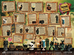 Cocktail Menu