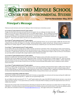 May `14 RMS-CES Newsletter