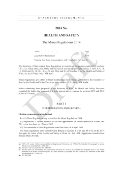 Mines Regulations 2014