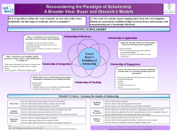 Paradigm of Scholarship