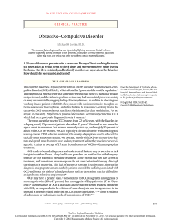 Obsessive&ndash;Compulsive Disorder