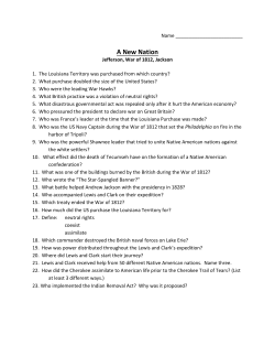 A New Nation - Horizon Middle School