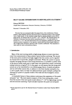 Joseph Henry Laboratortes, Princeton Umverstty, Princeton, NJ 08540