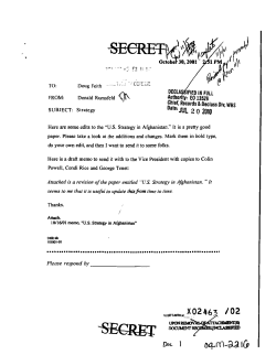 Document 18 &ndash; Memorandum and Attached Paper