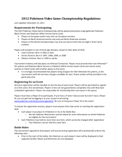 2012 Pok&eacute;mon Video Game Championship