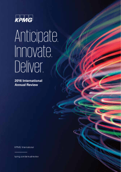 Anticipate. Innovate. Deliver.