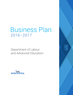 Department of Labour and Advanced Education