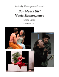 Boy Meets Girl Meets Shakespeare