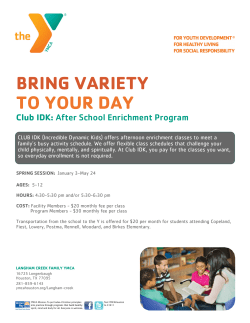 Club IDK - YMCA of Greater Houston