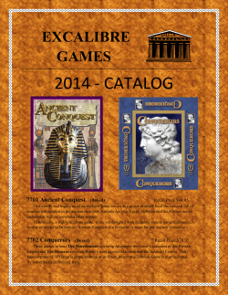 2014 - catalog - Excalibre Games