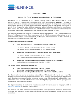 NEWS RELEASE Hunter Oil Corp. Releases Mid