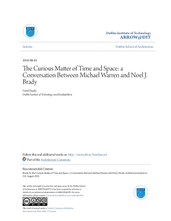 The Curious Matter of Time and Space: a Conversation
