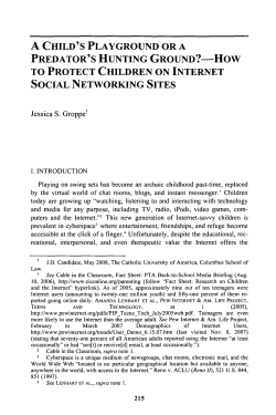 A Child`s Playground or a Predator`s Hunting Ground? How to