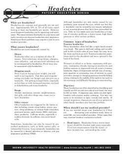 Headaches - Brown University