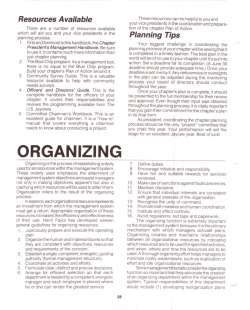 organizing - US Jaycee Foundation
