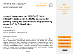 Interactive comment on &ldquo;NEMO-ICB (v1.0): interactive icebergs in