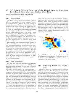 29 3-D Seismic Velocity Structure of the Hawaii