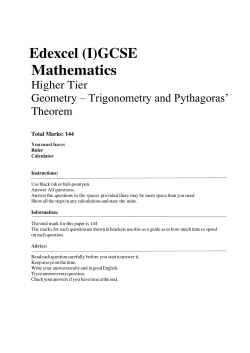 Edexcel (I)GCSE Mathematics