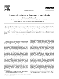 Emulsion polymerizations in the presence of b