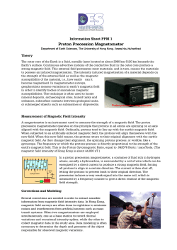 Proton Precession Magnetometer