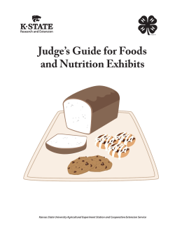4H488 Judge`s Guide for Foods and Nutrition
