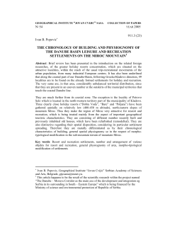 the chronology of building and physiognomy of the