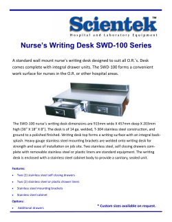 Nurse`s Writing Desk SWD-100 Series