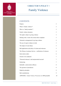 Family Violence - Office of Public Prosecutions