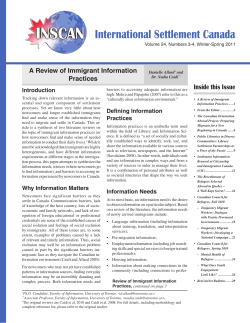 International Settlement Canada