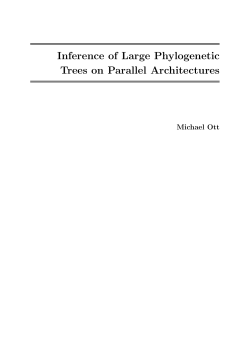 Inference of Large Phylogenetic Trees on Parallel Architectures
