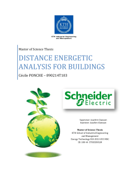 distance energetic analysis for buildings