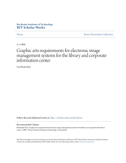 Graphic arts requirements for electronic image management