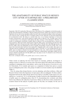 the adaptability of public space in mexico city after an earthquake