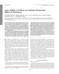 Loss of Body Cell Mass in Cushing`s Syndrome: Effect of Treatment