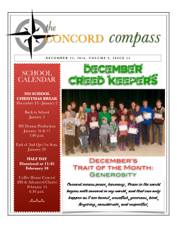 The Compass, 12-22-16 - Concord Academy Boyne