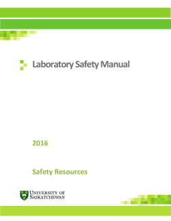 Laboratory Safety Manual - Safety Resources