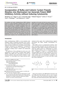 Incorporation of Bulky and Cationic Cyclam‐Triazole Moieties into