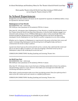 theatre-school-residency-menu - The Theatre School at Northcoast