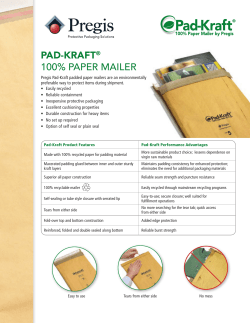 pad-kraft&reg; 100% paper mailer