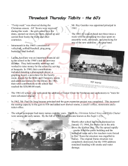 1960`s Decade Throwback - Pella Christian High School