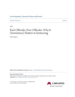 Rich Offender, Poor Offender: Why It (Sometimes) Matters in