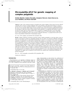 Microsatellite-AFLP for genetic mapping of